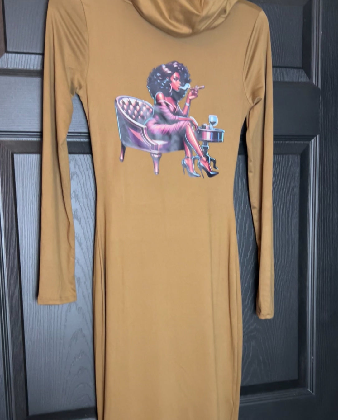 Mahogany Diva Hooded Dress